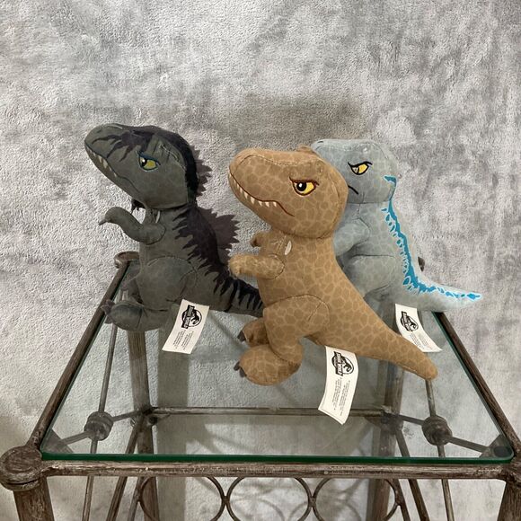 Jurassic World Universal Studios Park Stuffed Plush Dinosaur Figures • Lot Of 3 - Picture 1 of 10